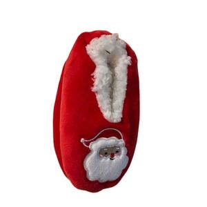 Carters Just One You‎ Toddler 2T 3T Red Santa Slippers Fleece Lined Cozy